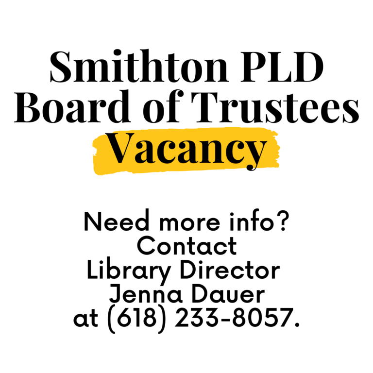 board vacancy Smithton Public Library